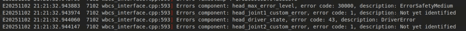 Joint Initialization Failed Joint Initialization Failed