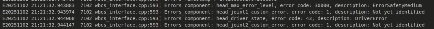 Joint Initialization Failed Joint Initialization Failed
