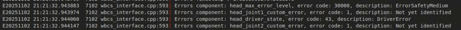 Joint Initialization Failed Joint Initialization Failed